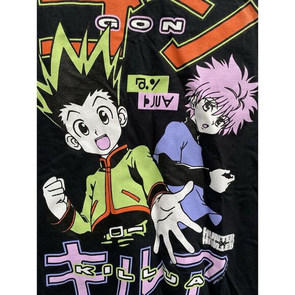 Hunter x Hunter T Shirt Small Black Cotton Fruit of the Loom Gon Lilly Graphic - Picture 3 of 9